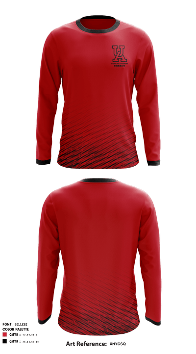 Ursuline Academy Upper School Swimming 33683237 Long Sleeve Performance Shirt - 1