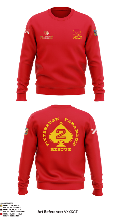 Pittsburgh EMS Medic 2 92160819 Crew Neck Sweatshirt - 3