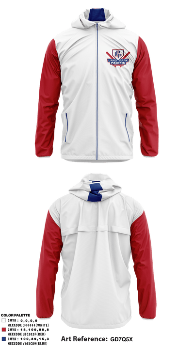 Land Park Pacific Little League 64936932 Windbreaker - 1