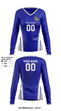 Mastery South Lady Bulldogs 88871826 Women's Long Sleeve V-neck Shirt - 1