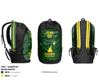 Gear Bag, Taconic High School Volleyball, Women's Volleyball, Teamtime, Team time, sublimation, custom sports apparel, team uniforms, spirit wear, spiritwear, sports uniforms, custom shirts, team store, custom team store, fundraiser sports, apparel fundraiser