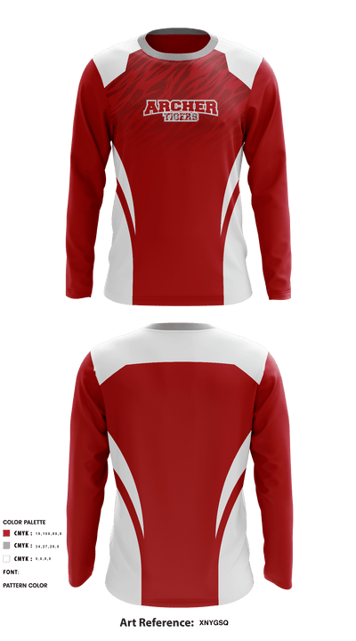Archer Athletic Association 85302557 Long Sleeve Performance Shirt - 6