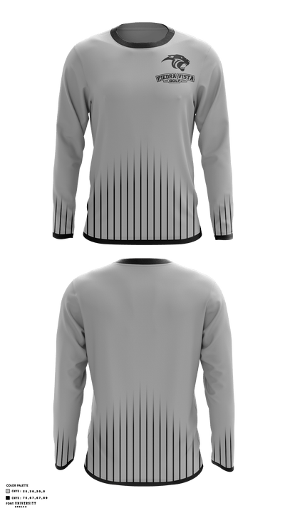 Piedra Vista High School Golf 59324886 Long Sleeve Performance Shirt - 1