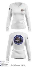 Violent crime squad 63022699 Women's Long Sleeve V-neck Shirt - 2