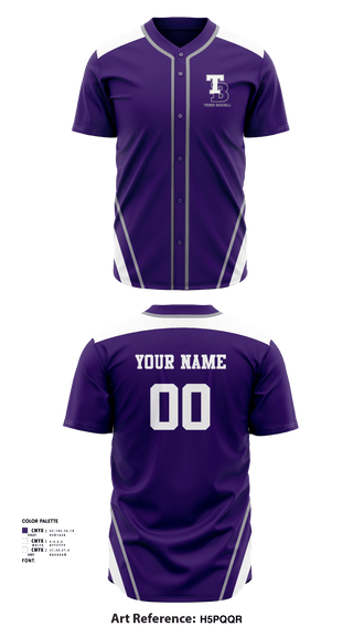 Full Button Baseball Jersey, Triboh Baseball, Baseball, Teamtime, Team time, sublimation, custom sports apparel, team uniforms, spirit wear, spiritwear, sports uniforms, custom shirts, team store, custom team store, fundraiser sports, apparel fundraiser