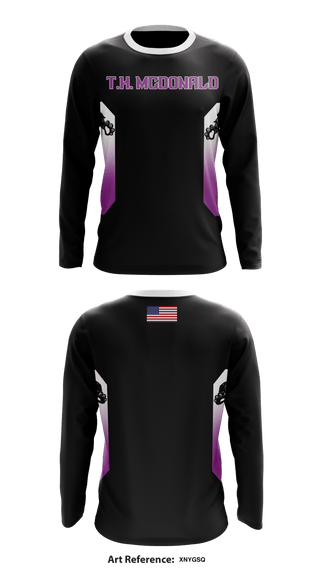 Long Sleeve Shooting Shirt, TH Mcdonald track and field, Track & Field, Teamtime, Team time, sublimation, custom sports apparel, team uniforms, spirit wear, spiritwear, sports uniforms, custom shirts, team store, custom team store, fundraiser sports, apparel fundraiser