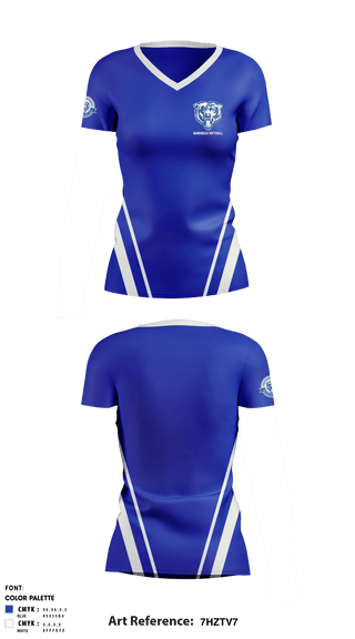 Women's Short Sleeve Vneck Shirt, Barringer High School Softball, Softball, Teamtime, Team time, sublimation, custom sports apparel, team uniforms, spirit wear, spiritwear, sports uniforms, custom shirts, team store, custom team store, fundraiser sports, apparel fundraiser