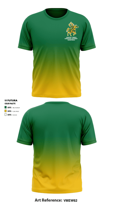 Harvest Temple Christian Academy Junior High School Basketball 97137941 Short Sleeve Shooting Shirt - 2