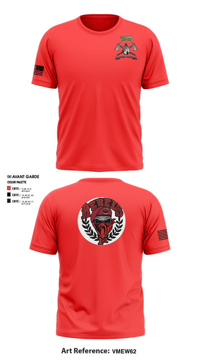 Apache troop 3-73 79297074 Short Sleeve Performance Shirt - 1