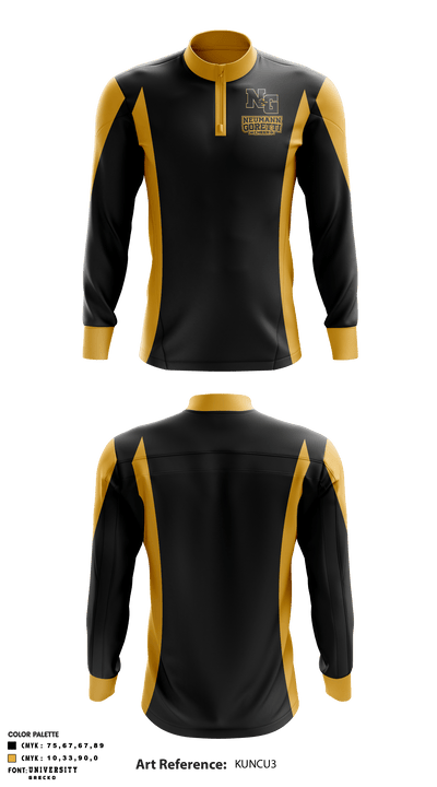 Neumann-Goretti High School Cheer 31013050 Quarter Zip Jacket - 1