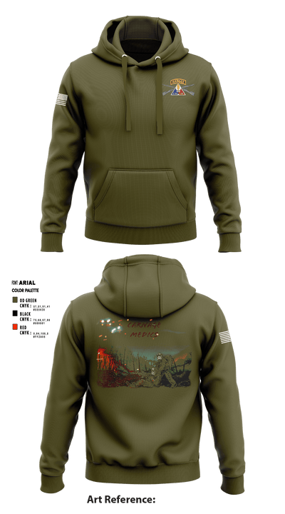 C Co, 2-70th AR, 2 ABCT, 1 ID 35817119 Hoodie - 1