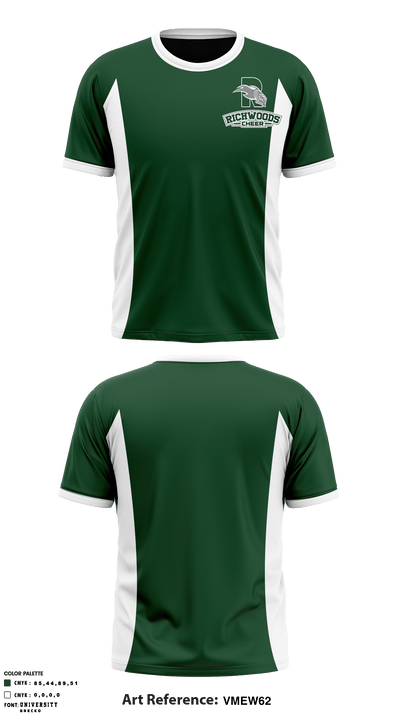 Richwoods High School Cheer 32205156 Short Sleeve Performance Shirt - 1