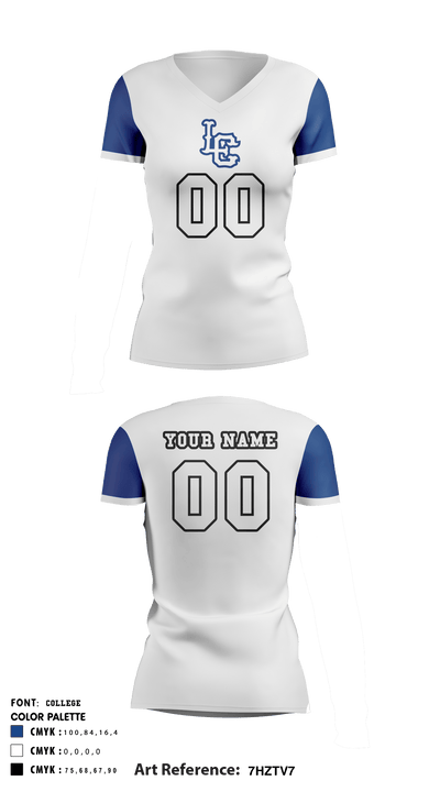 L'Anse Creuse High School Women's Volleyball 89770614 Short Sleeve Performance Shirt - 1
