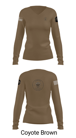 Women's Long Sleeve Vneck Shirt, , Air Force, Teamtime, Team time, sublimation, custom sports apparel, team uniforms, spirit wear, spiritwear, sports uniforms, custom shirts, team store, custom team store, fundraiser sports, apparel fundraiser