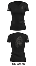 MASS-1 95800684 Women's Short Sleeve V-neck Shirt - 21