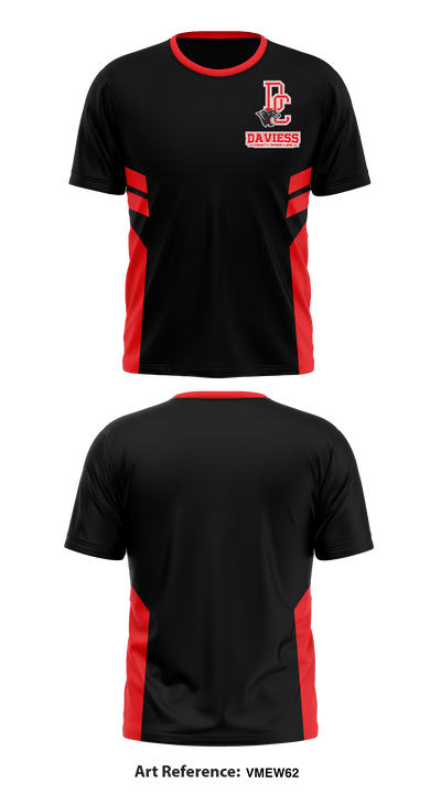 Daviess County Wrestling 27022812 Short Sleeve Performance Shirt - 1