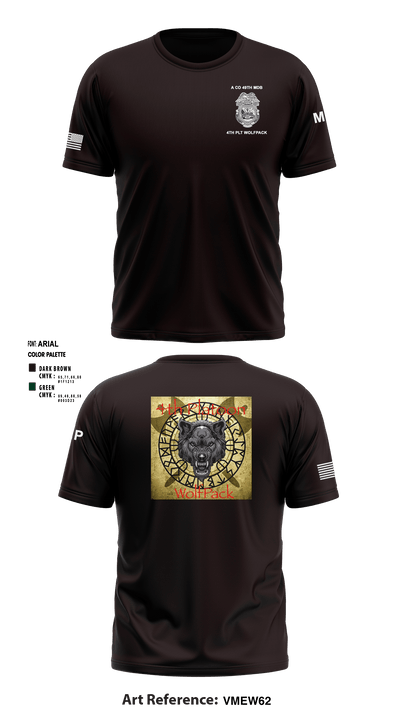 49th MDB A Co MP 78461130 Short Sleeve Performance Shirt - 1