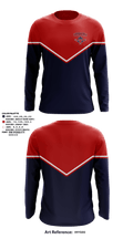 Wappingers Warriors Youth Lacrosse 64687231 Long Sleeve Performance Shirt - 1