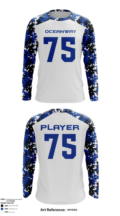Oceanway Buccaneers 1510148 Long Sleeve Performance Shirt - 4