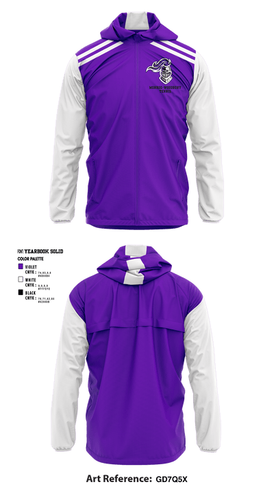 Monroe-Woodbury High School Tennis 9123090 Windbreaker - 1