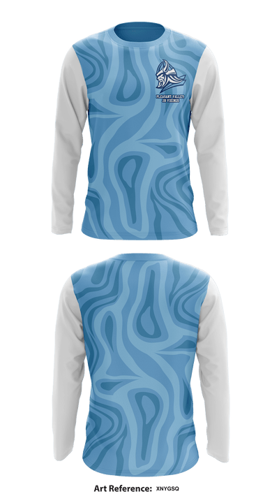 Pleasant Valley Jr Vikings 90852984 Long Sleeve Performance Shirt - 1