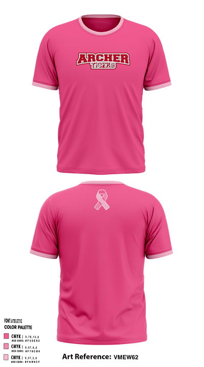Archer Athletic Association 85302557 Short Sleeve Performance Shirt - 14