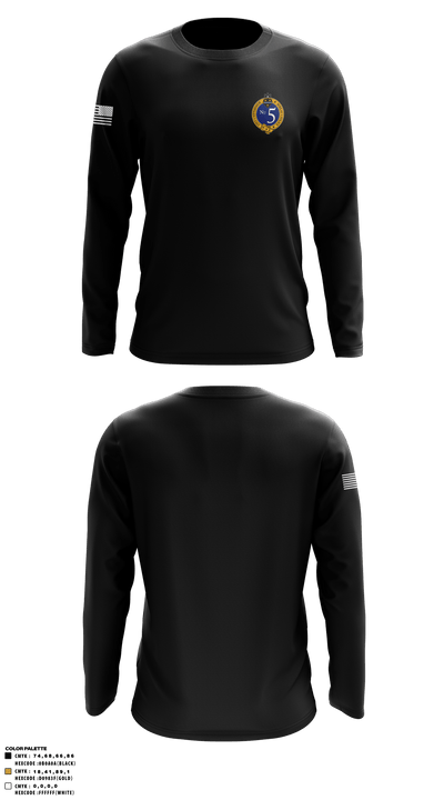 Pittsburgh Police Zone 5 64089370 Long Sleeve Performance Shirt - 11
