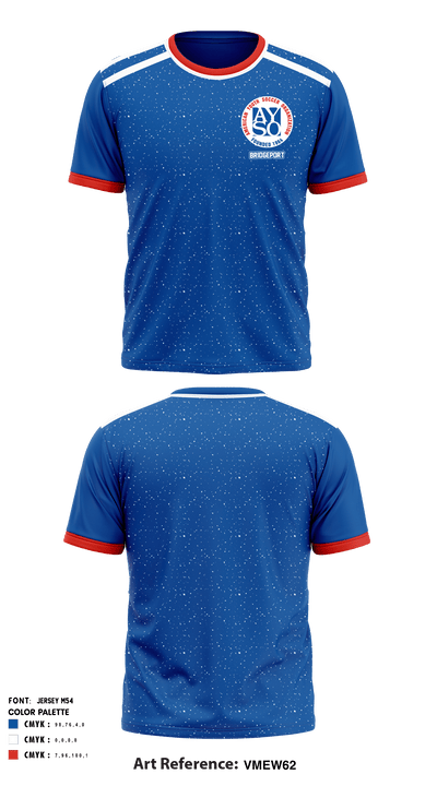 Bridgeport Ayso Soccer 45578758 Short Sleeve Performance Shirt - 1