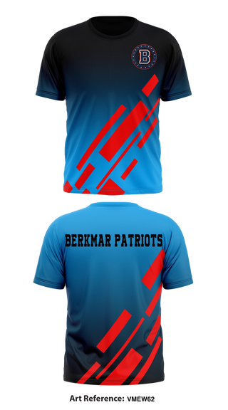 Berkmar Patriots 63069361 Short Sleeve Performance Shirt - 1