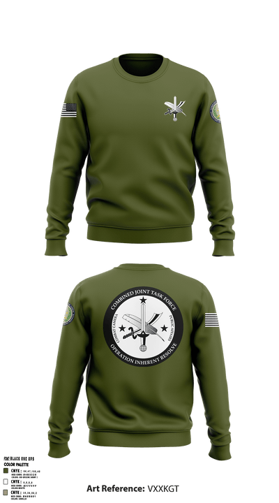 CJTF-OIR PAO 87196847 Crew Neck Sweatshirt - 50