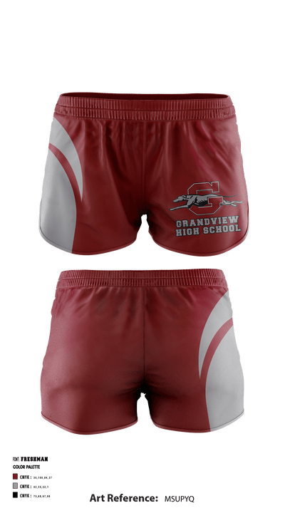 Grandview High School Cheer 58158567 Women's Shorts - 1