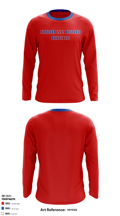 Parkland Magnet High School Basketball 7763292 Long Sleeve Performance Shirt - 1