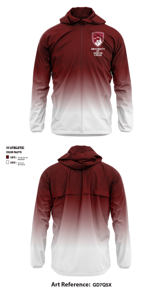 Windbreaker, University of Denver Cheer, , Teamtime, Team time, sublimation, custom sports apparel, team uniforms, spirit wear, spiritwear, sports uniforms, custom shirts, team store, custom team store, fundraiser sports, apparel fundraiser