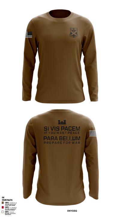 276th Engineer Battalion 45017184 Long Sleeve Performance Shirt - 3
