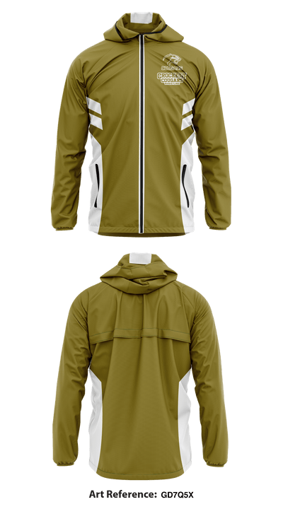 Crockett High School Wrestling 94560191 Windbreaker - 1