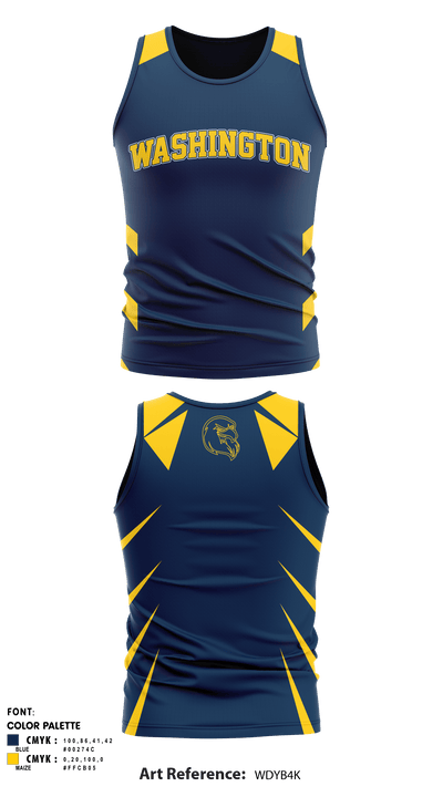 George Washington track and field 9961451 Men's Track Singlet - 6