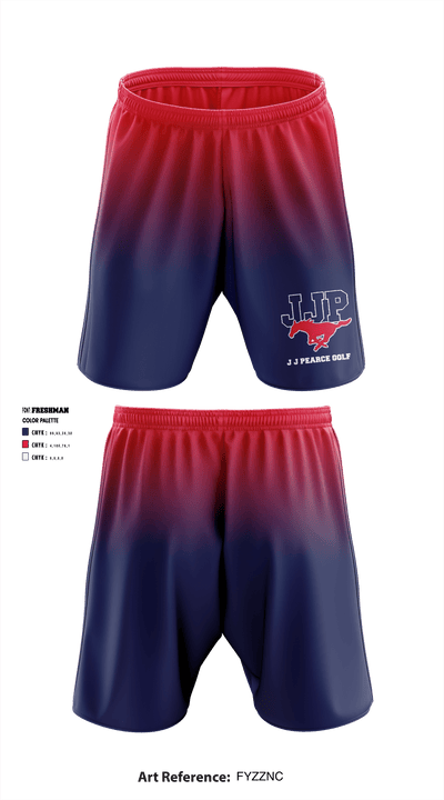 J J Pearce High School Golf 33350592 Athletic Shorts With Pockets - 1