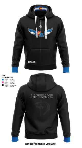 Zip Hoodie, Coal Ridge HS Track & Field, Track & Field, Teamtime, Team time, sublimation, custom sports apparel, team uniforms, spirit wear, spiritwear, sports uniforms, custom shirts, team store, custom team store, fundraiser sports, apparel fundraiser