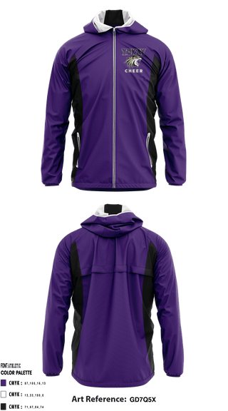 Windbreaker, Tokay High School Cheer, School Spirit Store, Teamtime, Team time, sublimation, custom sports apparel, team uniforms, spirit wear, spiritwear, sports uniforms, custom shirts, team store, custom team store, fundraiser sports, apparel fundraiser