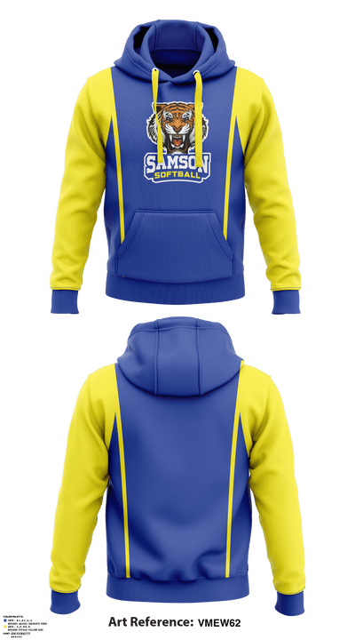 Samson High School Softball 21752962 Hoodie - 1