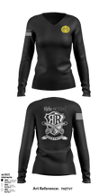 A Co 264th MED BN 95225036 Women's Long Sleeve V-neck Shirt - 2