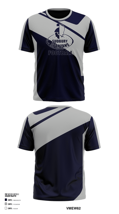 Sudbury Spartans 95622360 Short Sleeve Performance Shirt - 1