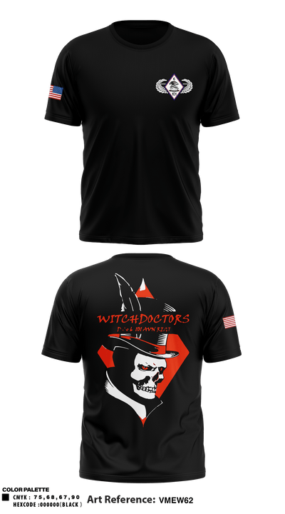 D co 6-101 AVN REGT 1442512 Short Sleeve Performance Shirt - 1