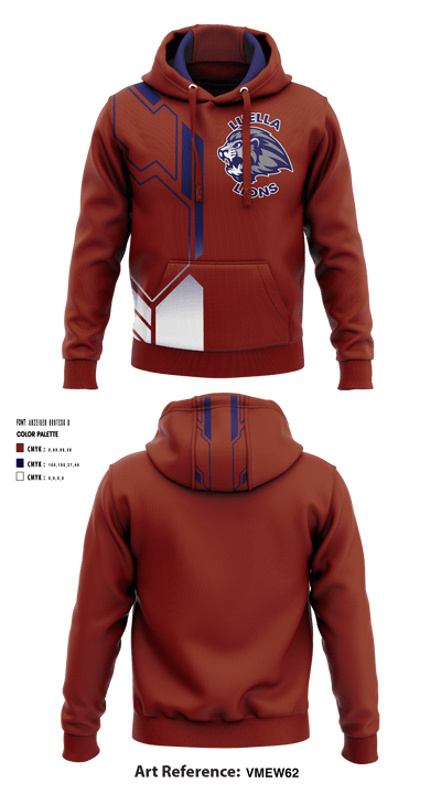 Luella Middle School Football 46435143 Hoodie - 1