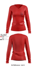 Colusa High School Volleyball 88435722 Women's Long Sleeve V-neck Shirt - 4