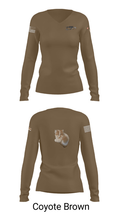 ISS 6154351 Women's Long Sleeve V-neck Shirt - 38