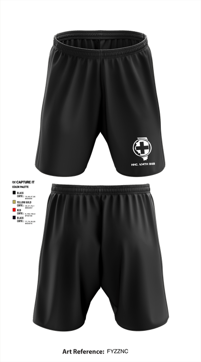 HHC 634th BSB 93326956 Athletic Shorts With Pockets - 3