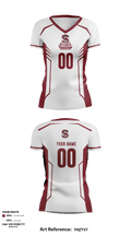 South Carolina State University Volleyball 8735452 Women's Short Sleeve V-neck Shirt - 1