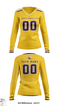 North Kansas City High School Women's Volleyball 81173227 Women's Long Sleeve V-neck Shirt - 2