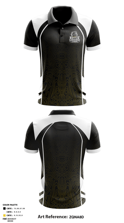 Eisenhower Middle School Cheer 43051739 Short Sleeve Performance Polo - 1